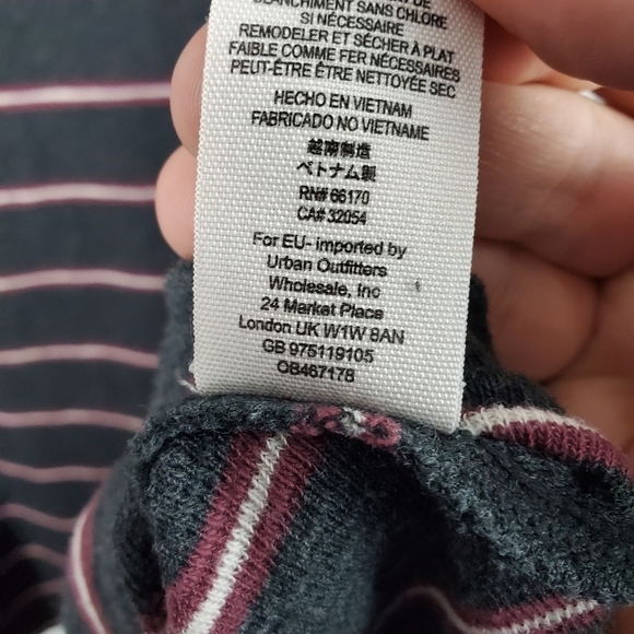 We the Free Grey Striped Garden Sleeveless Flared Tank Top Medium - Picture 5 of 8